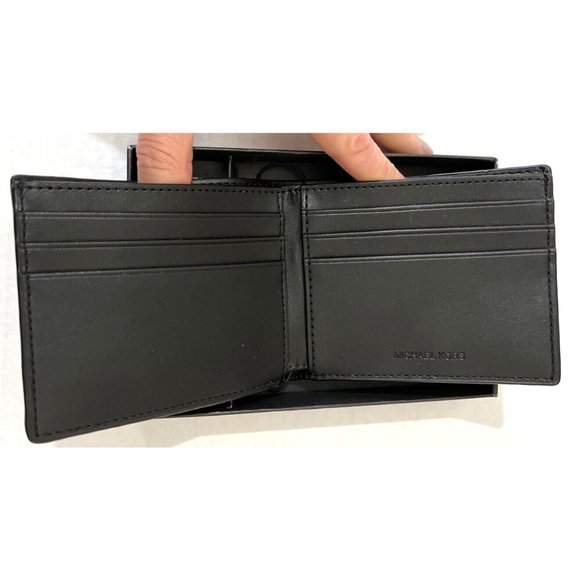 New Michael Kors Cooper Men's Billfold Wallet with Key Fob Olive / Army Green - Picture 3 of 5